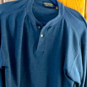 Henley top 80 percent cotton